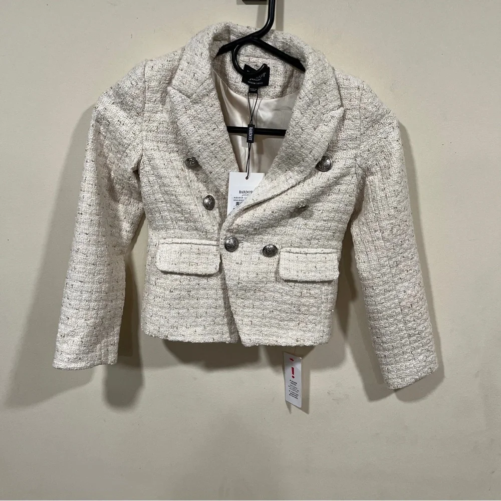 NWT Bardot Junior Girls' Roma Boucle Blazer - Little Kid, size 7